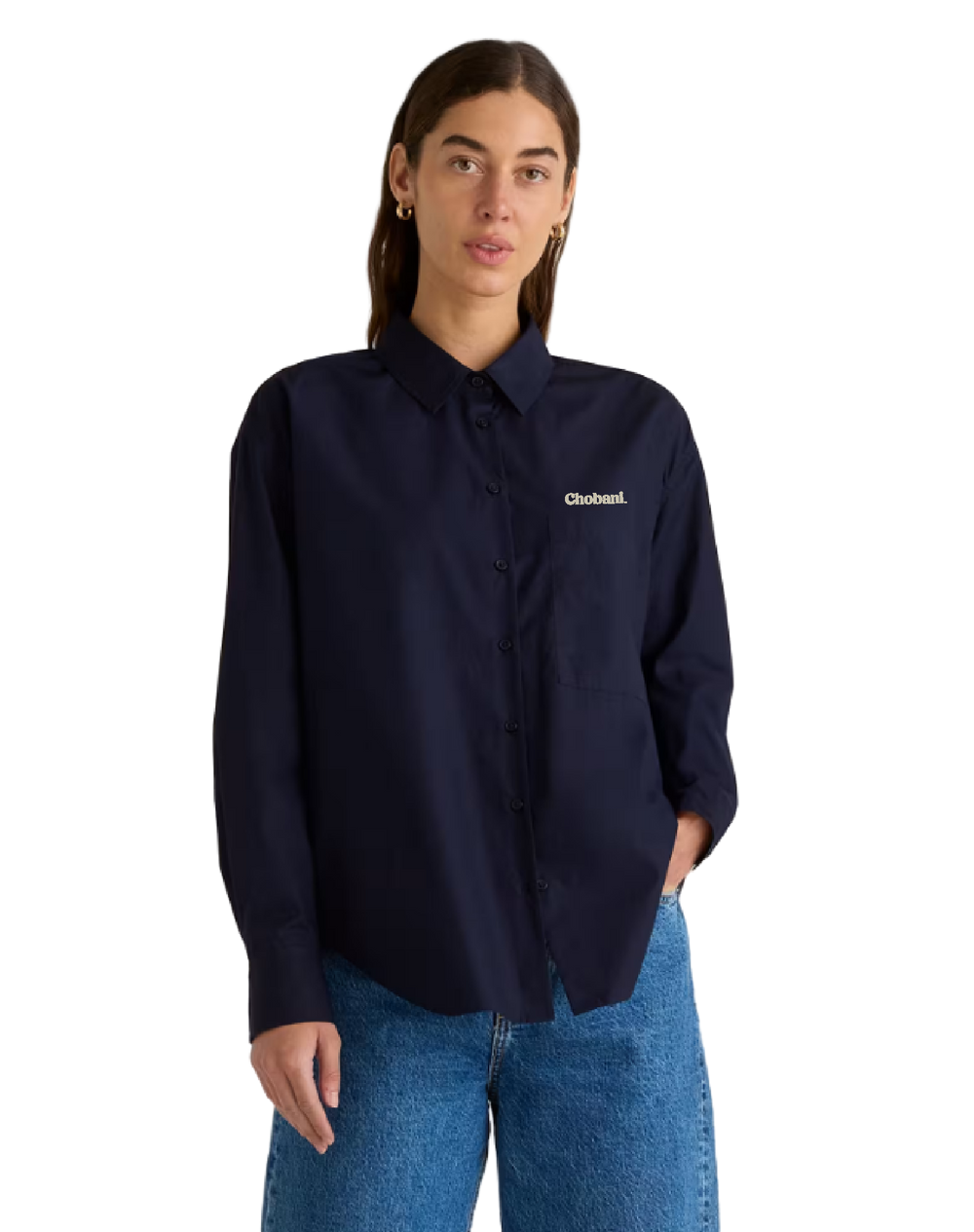 Quince 100% Organic Cotton Poplin Long Sleeve Boyfriend Shirt