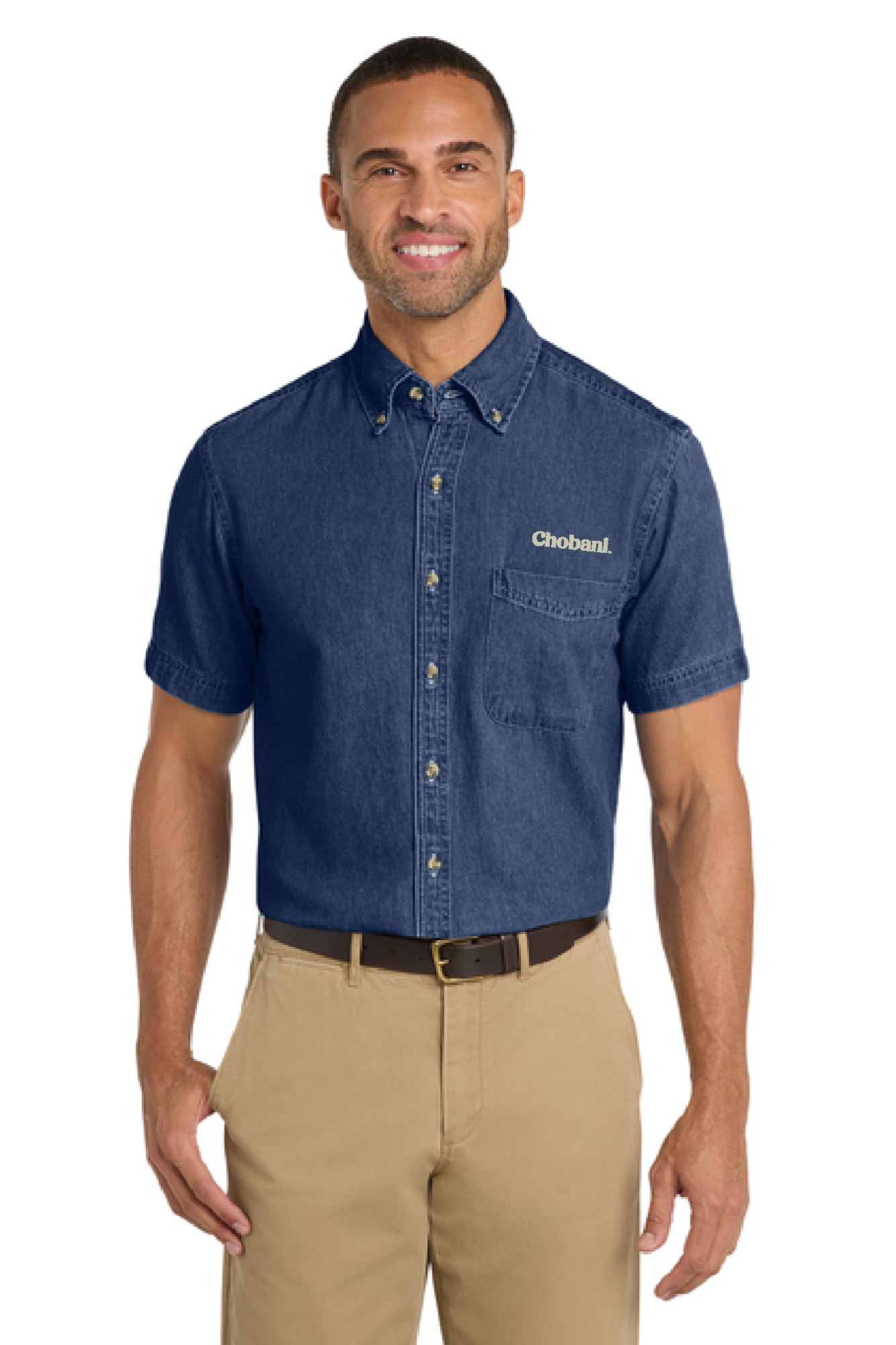 Port & Co™ Men's Short Sleeve Value Denim Shirt