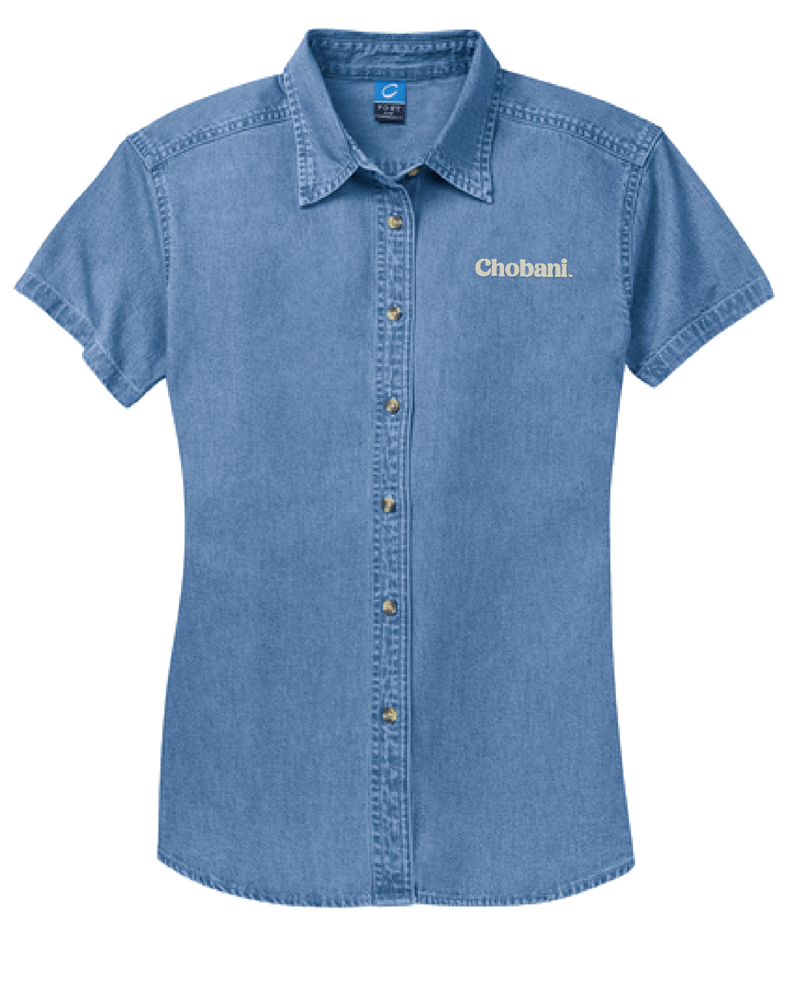 Port & Co™ Women's Short Sleeve Value Denim Shirt