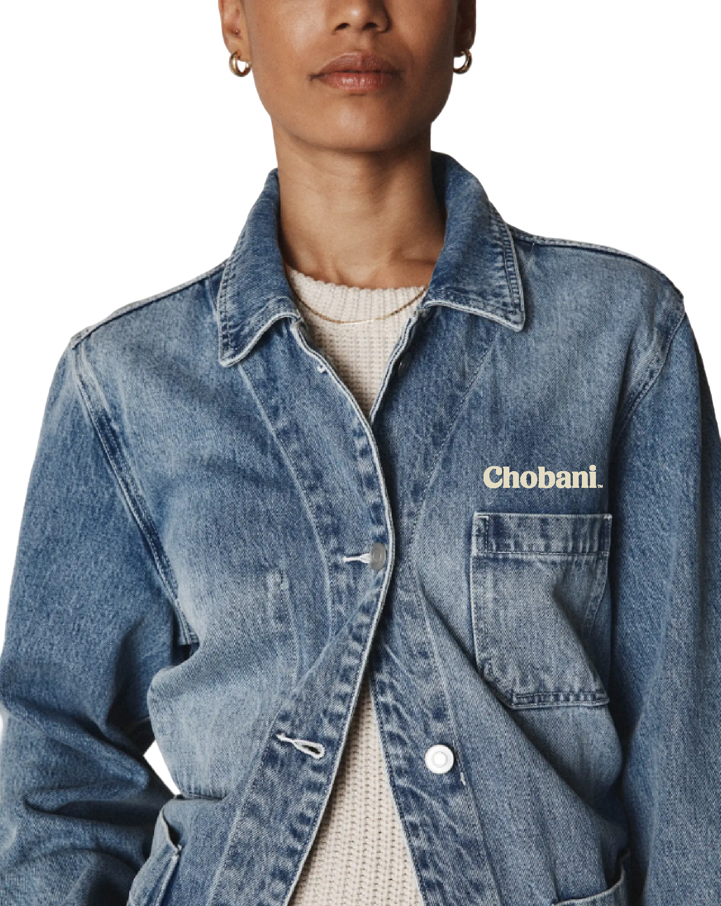 100% Organic Cotton Denim Chore Jacket