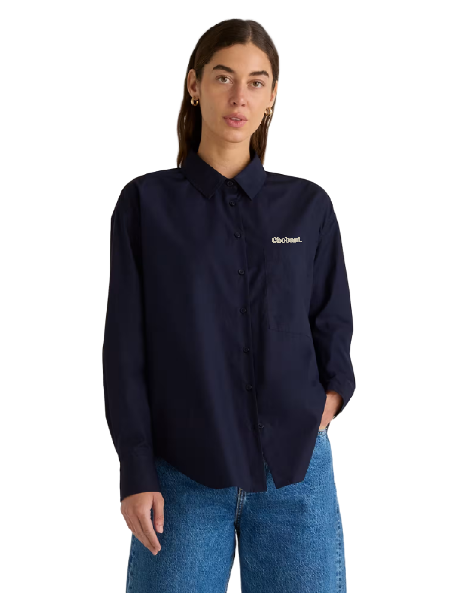 Quince 100% Organic Cotton Poplin Long Sleeve Boyfriend Shirt