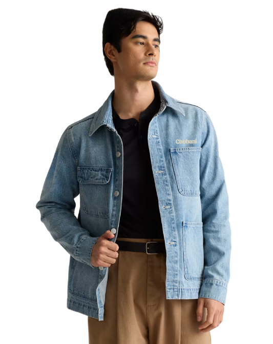 100% Organic Cotton Denim Chore Jacket