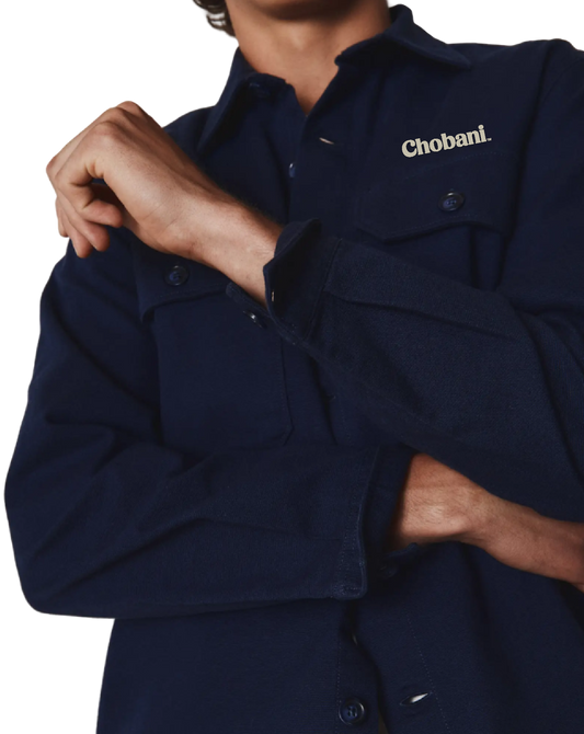 Double-Brushed Stretch Overshirt Jacket