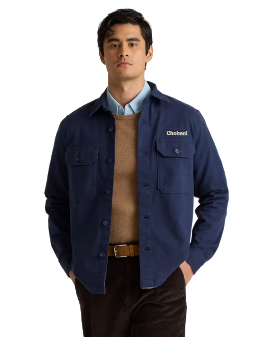 Double-Brushed Stretch Overshirt Jacket