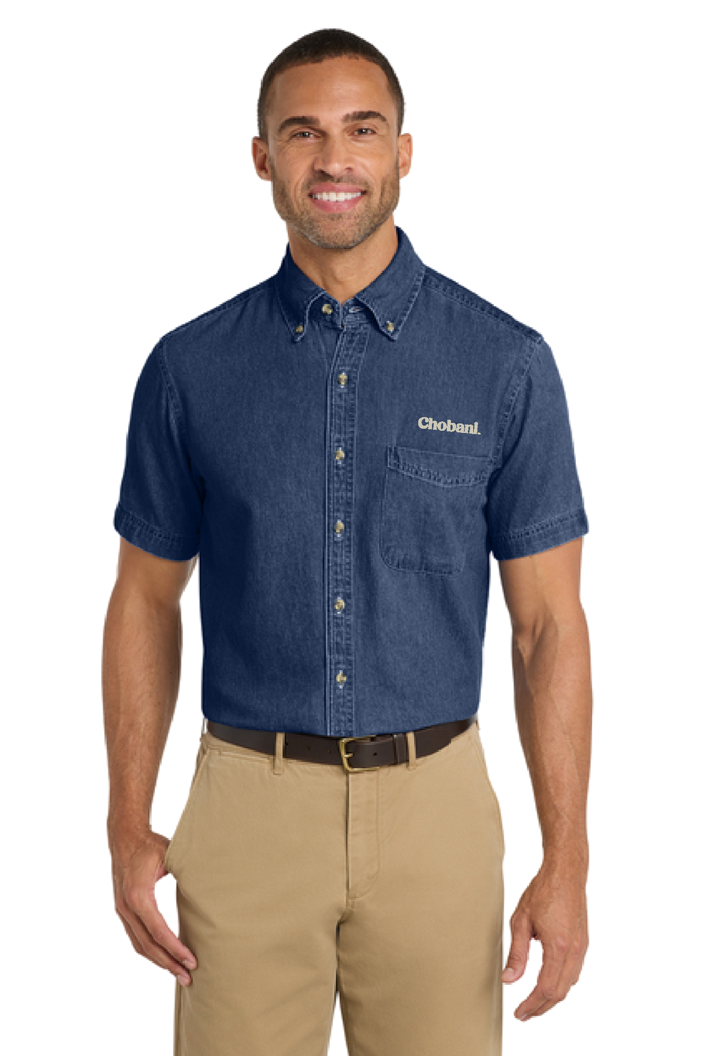 Port & Co™ Men's Short Sleeve Value Denim Shirt