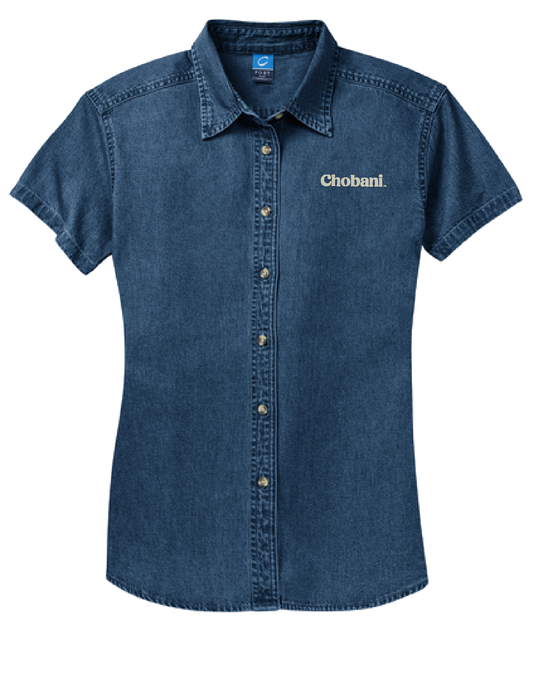 Port & Co™ Women's Short Sleeve Value Denim Shirt