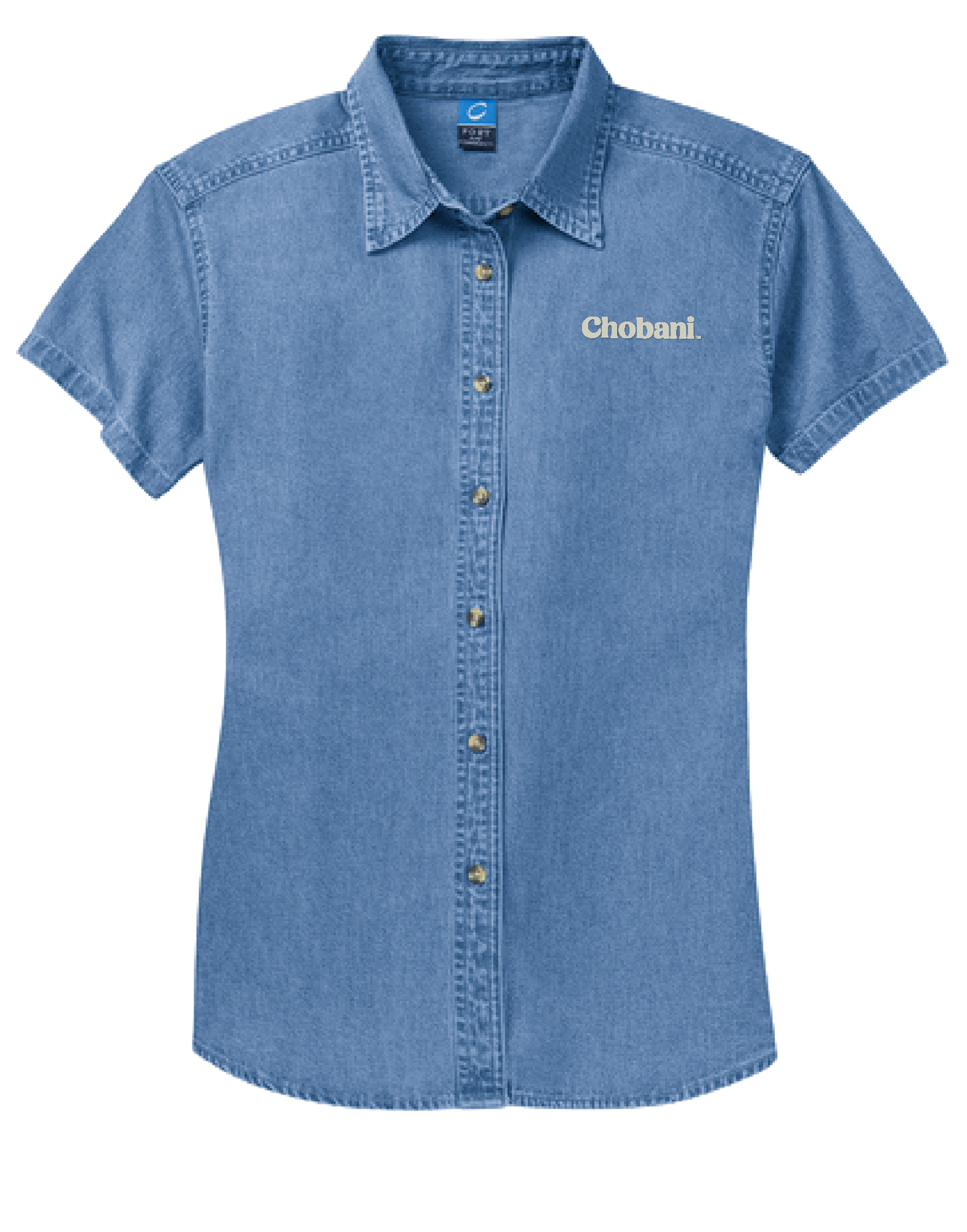 Port & Co™ Women's Short Sleeve Value Denim Shirt