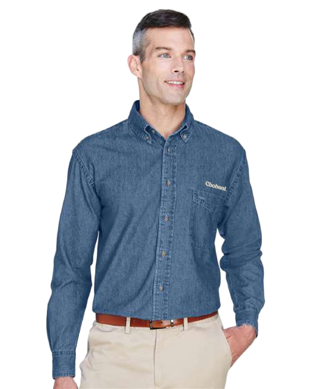 Harriton Men's Denim Shirt