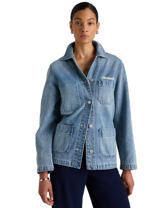 100% Organic Cotton Denim Chore Jacket